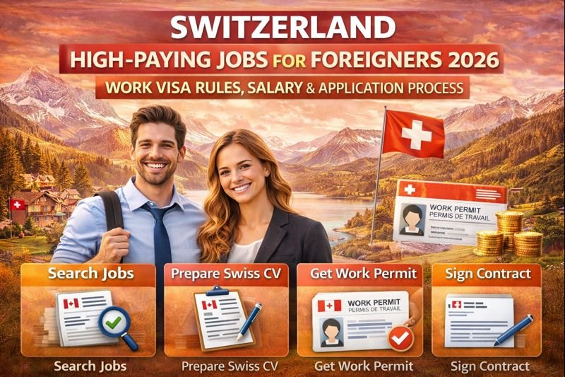 Switzerland High-Paying Jobs for Foreigners 2026: Work Visa Rules, Salary & Application Process