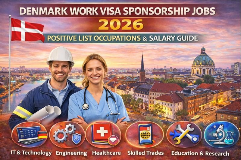 Denmark Work Visa Sponsorship Jobs 2026: Positive List Occupations & Salary Guide